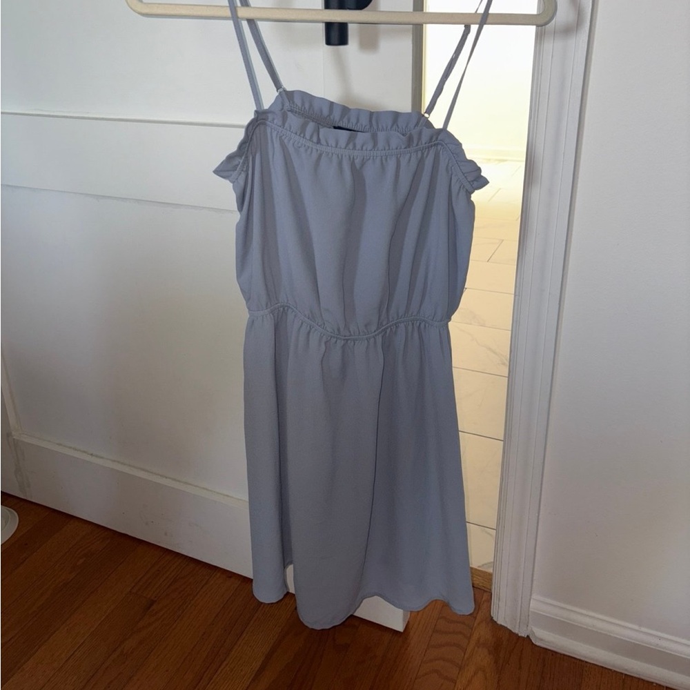 Forever 21 Sky Blue Ruffle Top
